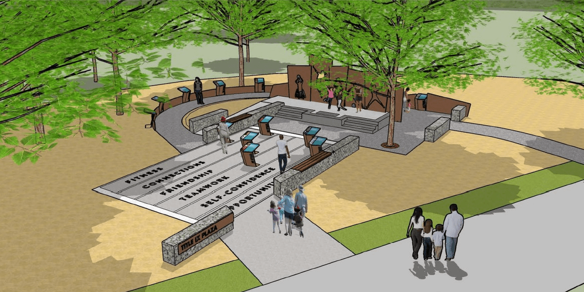 B2B Title IX Plaza rendering